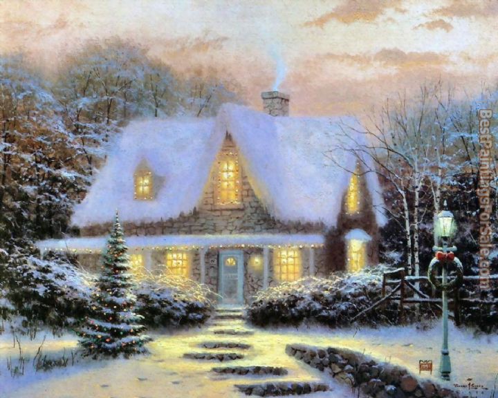 Thomas Kinkade Christmas Eve